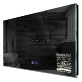 Specchio LED Rettangolare | Pulsanti touch | Funzione anti-appannamento | Luce bianca neutra - Reyze Serie Motivated Modello 5