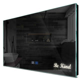 Specchio LED Rettangolare | Pulsanti touch | Funzione anti-appannamento | Luce bianca neutra - Reyze Serie Motivated Modello 6