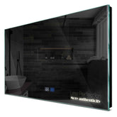 Specchio LED Rettangolare | Pulsanti touch | Funzione anti-appannamento | Luce bianca neutra - Reyze Serie Motivated Modello 7