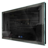 Specchio LED Rettangolare | Pulsanti touch | Funzione anti-appannamento | Luce bianca neutra - Reyze Serie Official Modello 5
