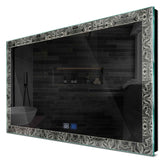 Specchio LED Rettangolare | Pulsanti touch | Funzione anti-appannamento | Luce bianca neutra - Reyze Serie Official Modello 8
