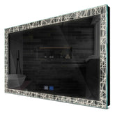 Specchio LED Rettangolare | Pulsanti touch | Funzione anti-appannamento | Luce bianca neutra - Reyze Serie Simetria Modello 1