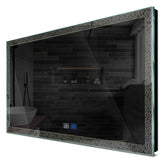 Specchio LED Rettangolare | Pulsanti touch | Funzione anti-appannamento | Luce bianca neutra - Reyze Serie Simetria Modello 5