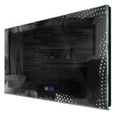 Specchio LED Rettangolare | Pulsanti touch | Funzione anti-appannamento | Luce bianca neutra - Reyze Serie Simetria Modello 8