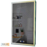 Specchio LED Verticale | Pulsanti touch | Funzione anti-appannamento | Temperatura di colore regolabile - Reyze Serie Edge Modello 1