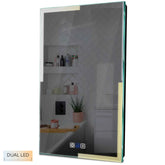 Specchio LED Verticale | Pulsanti touch | Funzione anti-appannamento | Temperatura di colore regolabile - Reyze Serie Edge Modello 2