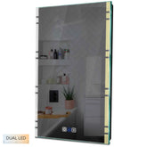 Specchio LED Verticale | Pulsanti touch | Funzione anti-appannamento | Temperatura di colore regolabile - Reyze Serie Edge Modello 3
