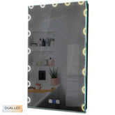 Specchio LED Verticale | Pulsanti touch | Funzione anti-appannamento | Temperatura di colore regolabile - Reyze Serie Edge Modello 4