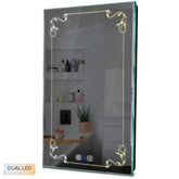 Specchio LED Verticale | Pulsanti touch | Funzione anti-appannamento | Temperatura di colore regolabile - Reyze Serie Good Vibes Modello 5