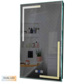 Specchio LED Verticale | Pulsanti touch | Funzione anti-appannamento | Temperatura di colore regolabile - Reyze Serie Minimal Modello 2