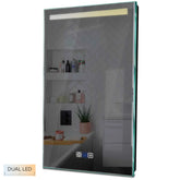 Specchio LED Verticale | Pulsanti touch | Funzione anti-appannamento | Temperatura di colore regolabile - Reyze Serie Minimal Modello 5