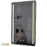 Specchio LED Verticale | Pulsanti touch | Funzione anti-appannamento | Temperatura di colore regolabile - Reyze Serie Minimal Modello 7