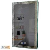 Specchio LED Verticale | Pulsanti touch | Funzione anti-appannamento | Temperatura di colore regolabile - Reyze Serie Official Modello 4