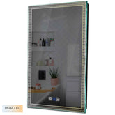 Specchio LED Verticale | Pulsanti touch | Funzione anti-appannamento | Temperatura di colore regolabile - Reyze Serie Official Modello 5