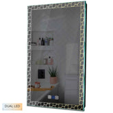 Specchio LED Verticale | Pulsanti touch | Funzione anti-appannamento | Temperatura di colore regolabile - Reyze Serie Official Modello 7