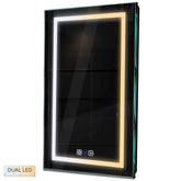 Specchio LED Verticale | Pulsanti touch | Funzione anti-appannamento | Temperatura di colore regolabile - Reyze Serie Salono Modello 1