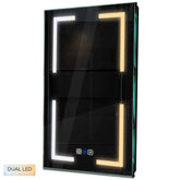 Specchio LED Verticale | Pulsanti touch | Funzione anti-appannamento | Temperatura di colore regolabile - Reyze Serie Salono Modello 2