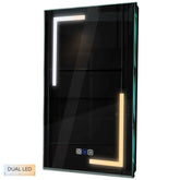 Specchio LED Verticale | Pulsanti touch | Funzione anti-appannamento | Temperatura di colore regolabile - Reyze Serie Salono Modello 3