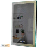 Specchio LED Verticale | Pulsanti touch | Funzione anti-appannamento | Temperatura di colore regolabile - Reyze Serie Simetria Modello 4