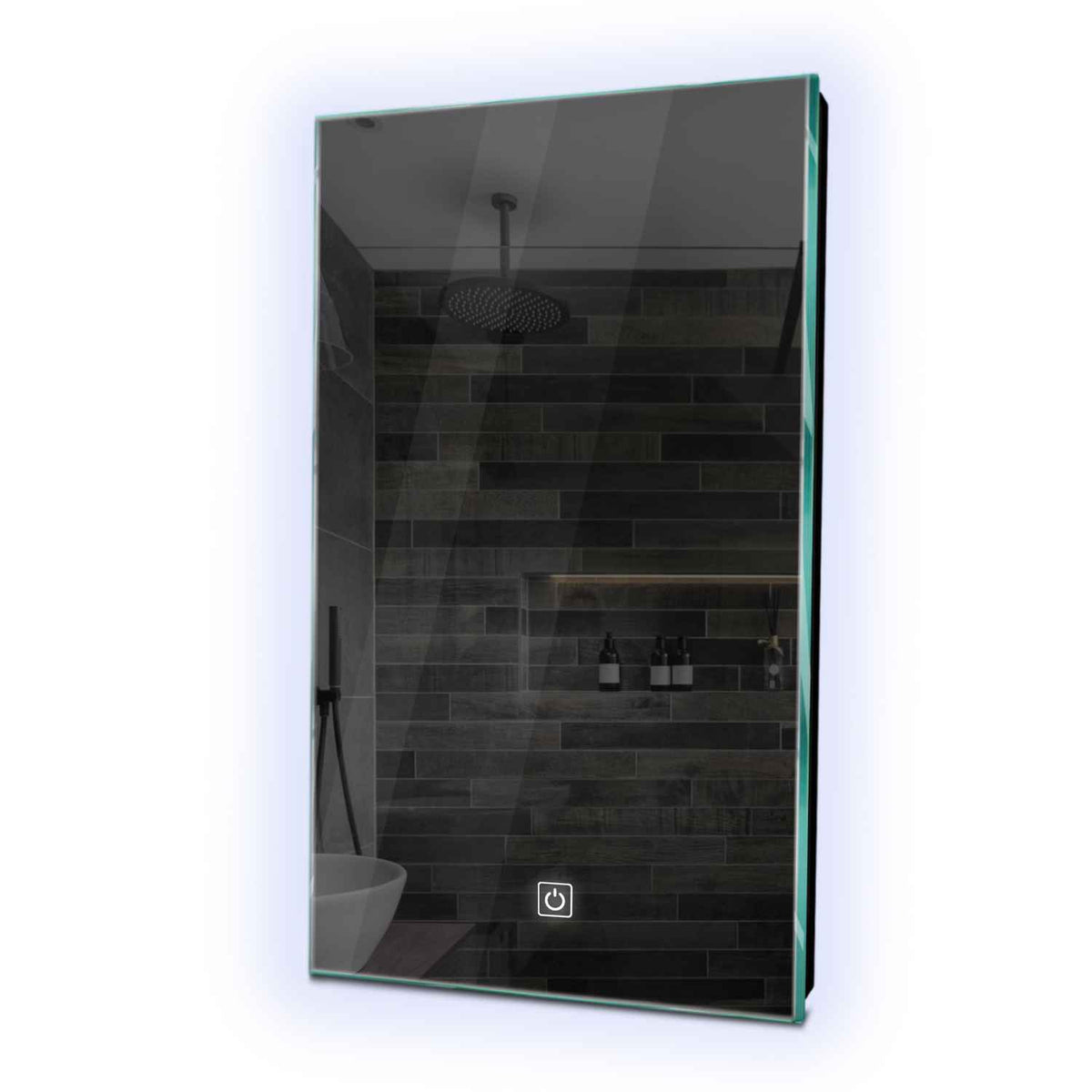 Specchio LED Verticale | Pulsante touch | Luce bianca fredda - Reyze Serie Ambient Modello 1