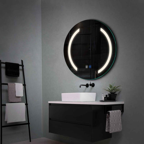 Specchio LED Rotondo | Pulsanti touch | Funzione anti-appannamento | Luce bianca neutra - Reyze Serie Salono Modello 5