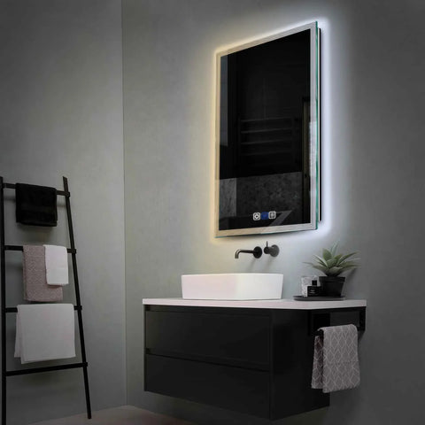 Specchio LED Verticale | Pulsanti touch | Funzione anti-appannamento | Temperatura di colore regolabile - Reyze Serie Edge Modello 1