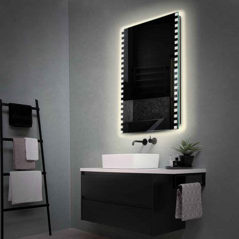 Specchio LED Verticale | Controllo tramite interruttore a muro | Luce bianca neutra - Reyze Serie Edge Modello 6