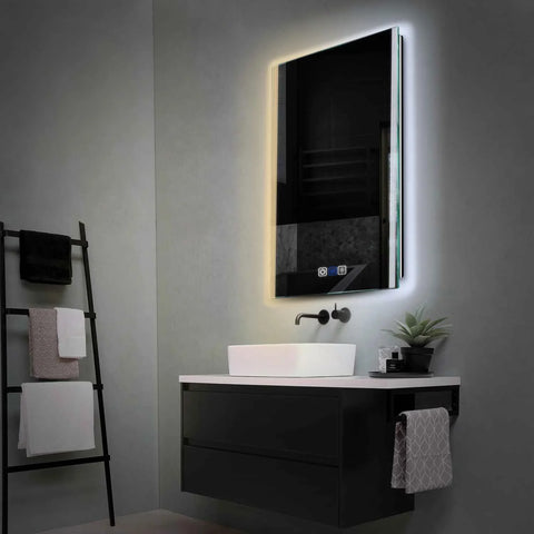 Specchio LED Verticale | Pulsanti touch | Funzione anti-appannamento | Temperatura di colore regolabile - Reyze Serie Edge Modello 7