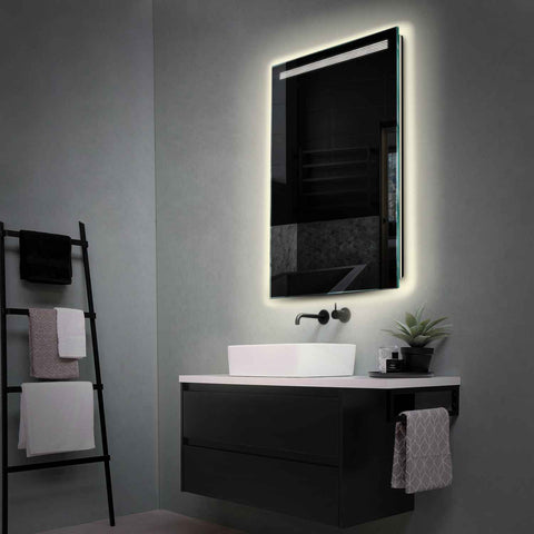 Specchio LED Verticale | Controllo tramite interruttore a muro | Luce bianca neutra - Reyze Serie Minimal Modello 5