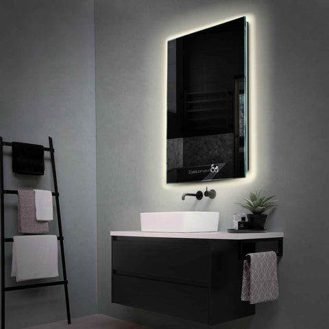 Specchio LED Verticale | Controllo tramite interruttore a muro | Luce bianca neutra - Reyze Serie Motivated Modello 8