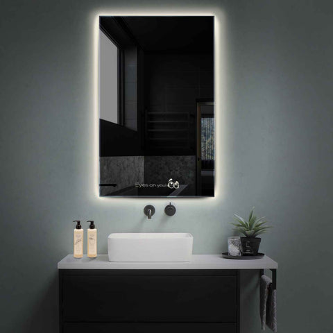 Specchio LED Verticale | Controllo tramite interruttore a muro | Luce bianca neutra - Reyze Serie Motivated Modello 8