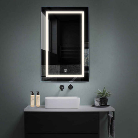 Specchio LED Verticale | Pulsante touch | Luce bianca neutra - Reyze Serie Salono Modello 1