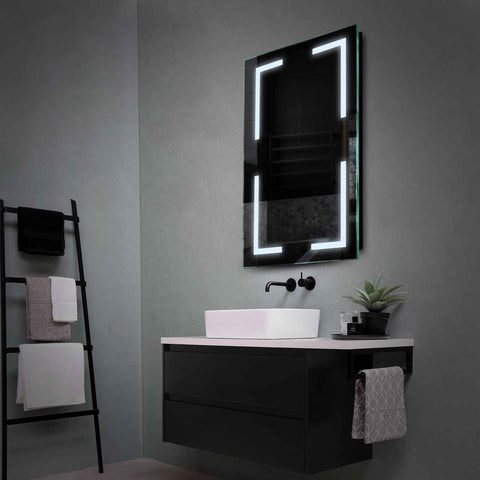 Specchio LED Verticale | Controllo tramite interruttore a muro | Luce bianca fredda - Reyze Serie Salono Modello 2