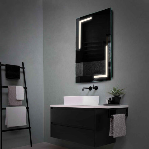 Specchio LED Verticale | Controllo tramite interruttore a muro | Luce bianca neutra - Reyze Serie Salono Modello 3