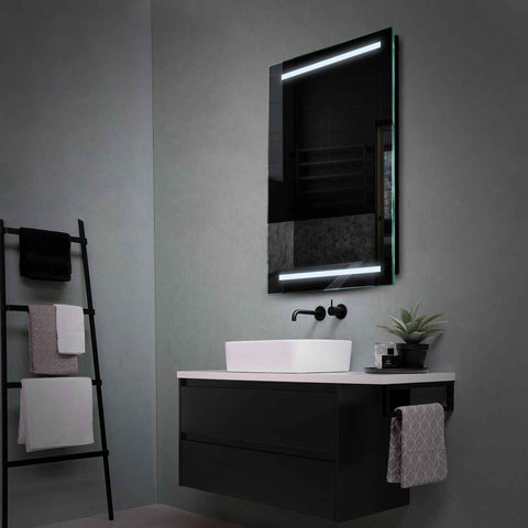 Specchio LED Verticale | Controllo tramite interruttore a muro | Luce bianca fredda - Reyze Serie Salono Modello 4