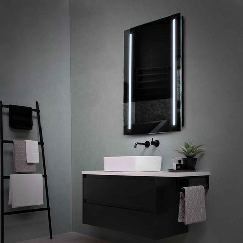 Specchio LED Verticale | Controllo tramite interruttore a muro | Luce bianca fredda - Reyze Serie Salono Modello 5