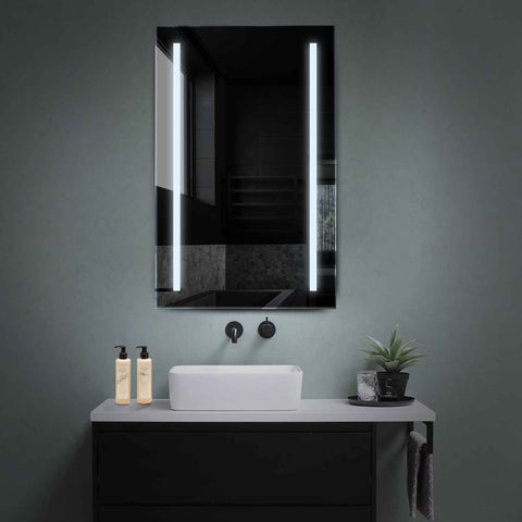 Specchio LED Verticale | Controllo tramite interruttore a muro | Luce bianca fredda - Reyze Serie Salono Modello 5