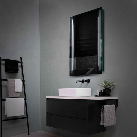 Specchio LED Verticale | Controllo tramite interruttore a muro | Luce bianca fredda - Reyze Serie Salono Modello 8