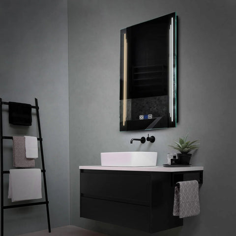 Specchio LED Verticale | Pulsanti touch | Funzione anti-appannamento | Temperatura di colore regolabile - Reyze Serie Salono Modello 8