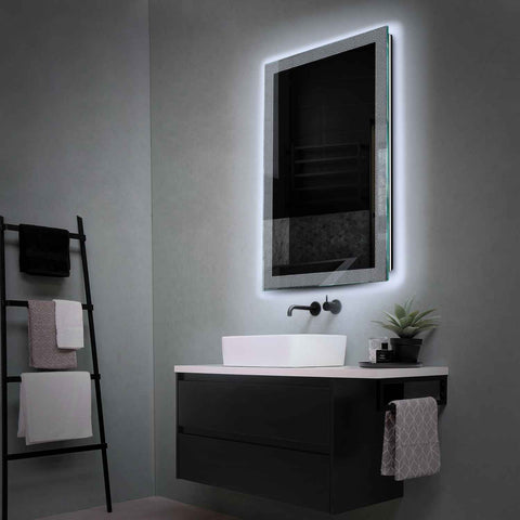 Specchio LED Verticale | Controllo tramite interruttore a muro | Luce bianca fredda - Reyze Serie Simetria Modello 4