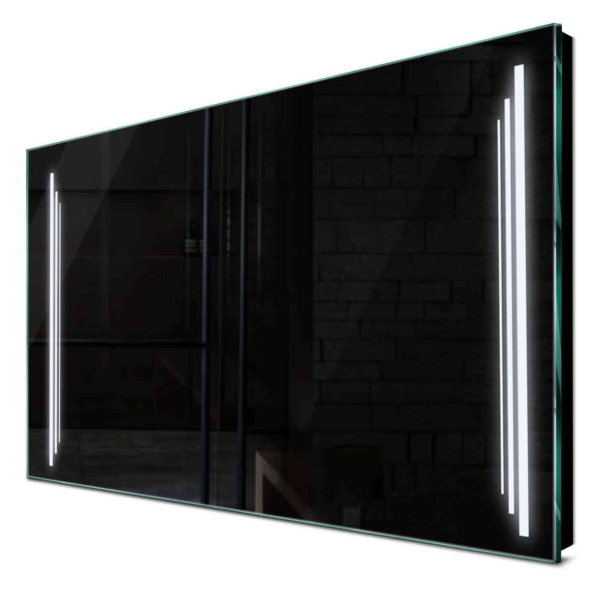 Specchio LED Rettangolare | Controllo tramite interruttore a muro | Luce bianca fredda - Reyze Serie Salono Modello 8