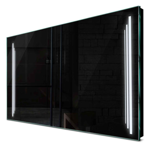 Specchio LED Rettangolare | Controllo tramite interruttore a muro | Luce bianca fredda - Reyze Serie Salono Modello 8