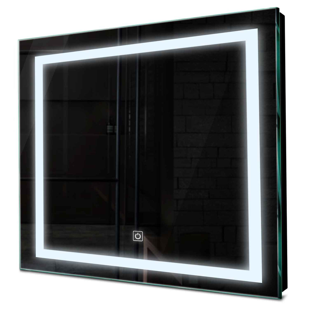 Specchio LED Quadrato | Pulsante touch | Luce bianca fredda - Reyze Serie Salono Modello 1