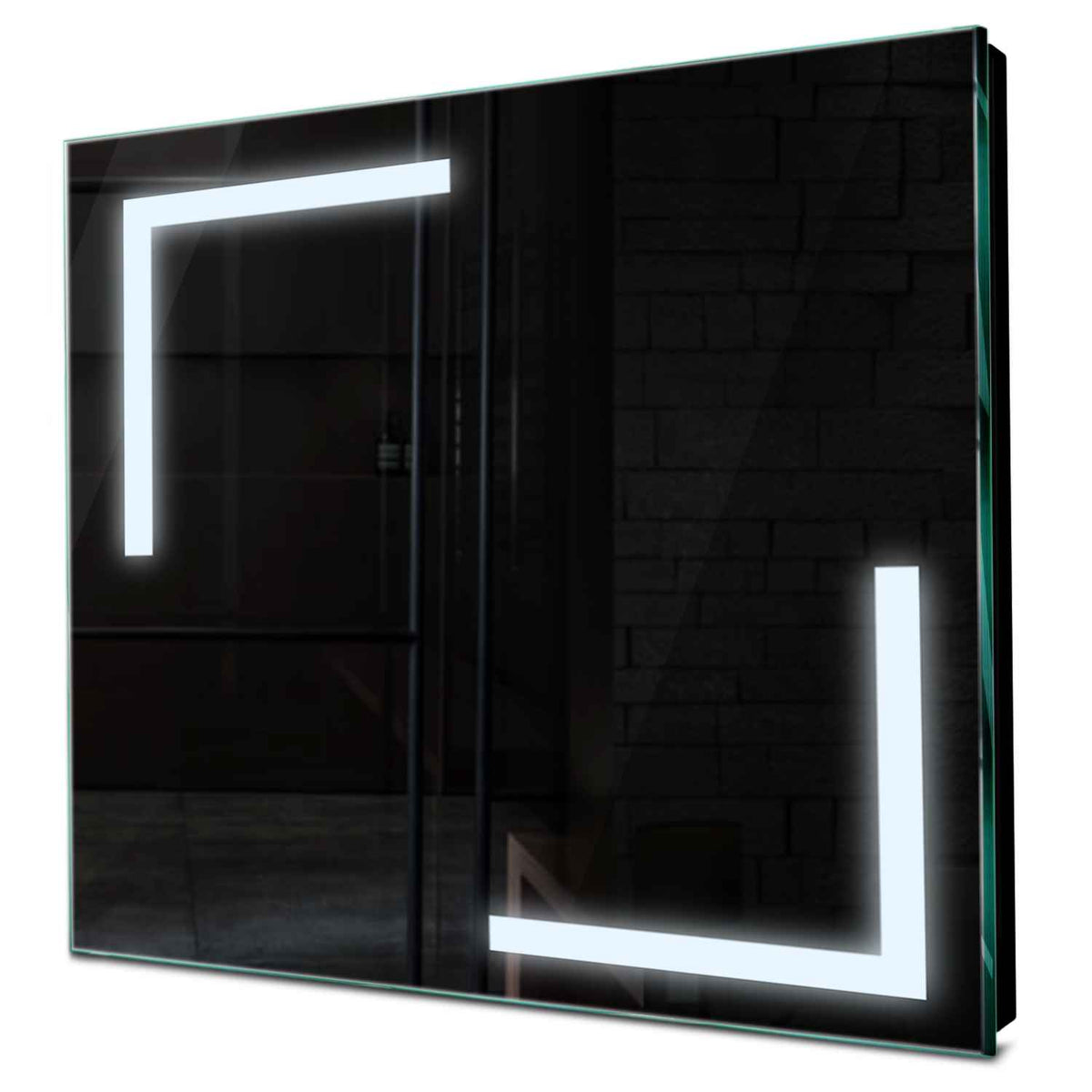 Specchio LED Quadrato | Controllo tramite interruttore a muro | Luce bianca fredda - Reyze Serie Salono Modello 3