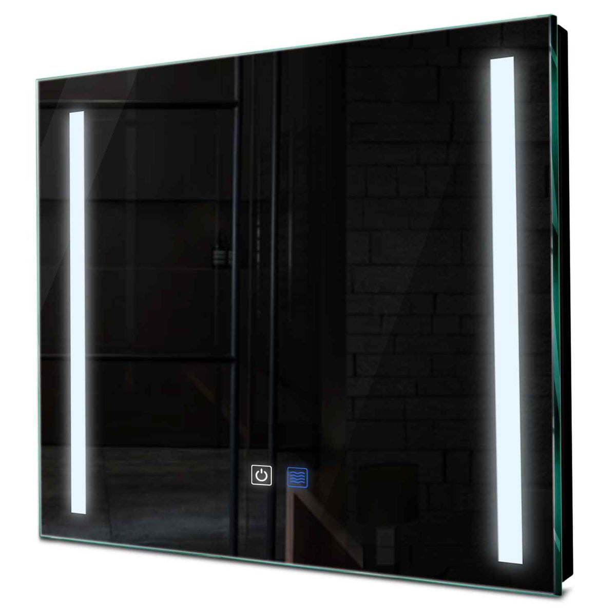 Specchio LED Quadrato | Pulsanti touch | Funzione anti-appannamento | Luce bianca fredda - Reyze Serie Salono Modello 5