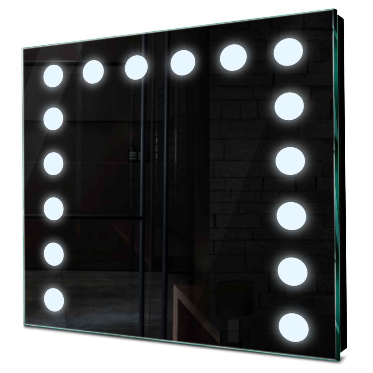 Specchio LED Quadrato | Controllo tramite interruttore a muro | Luce bianca fredda - Reyze Serie Salono Modello 6