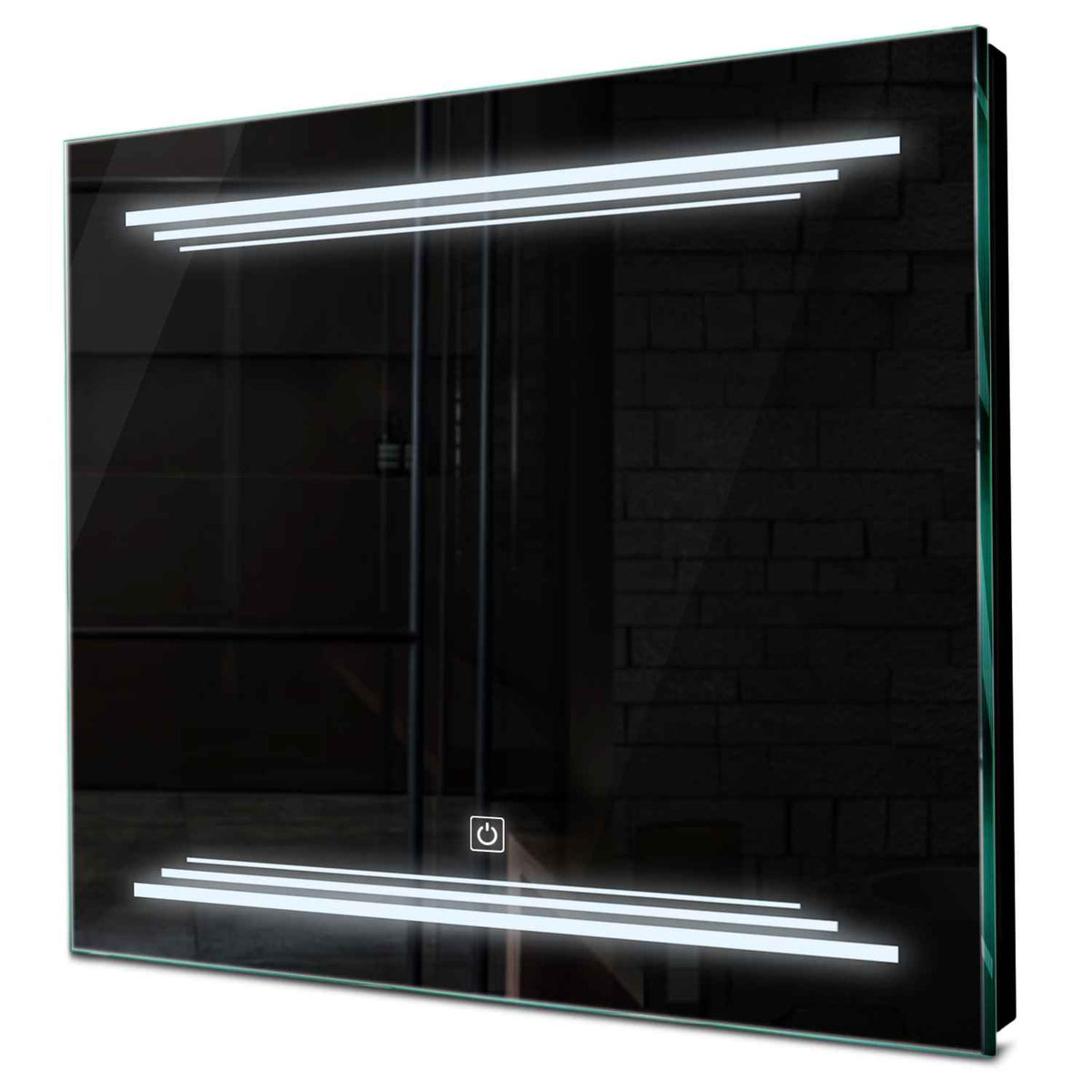 Specchio LED Quadrato | Pulsante touch | Luce bianca fredda - Reyze Serie Salono Modello 7