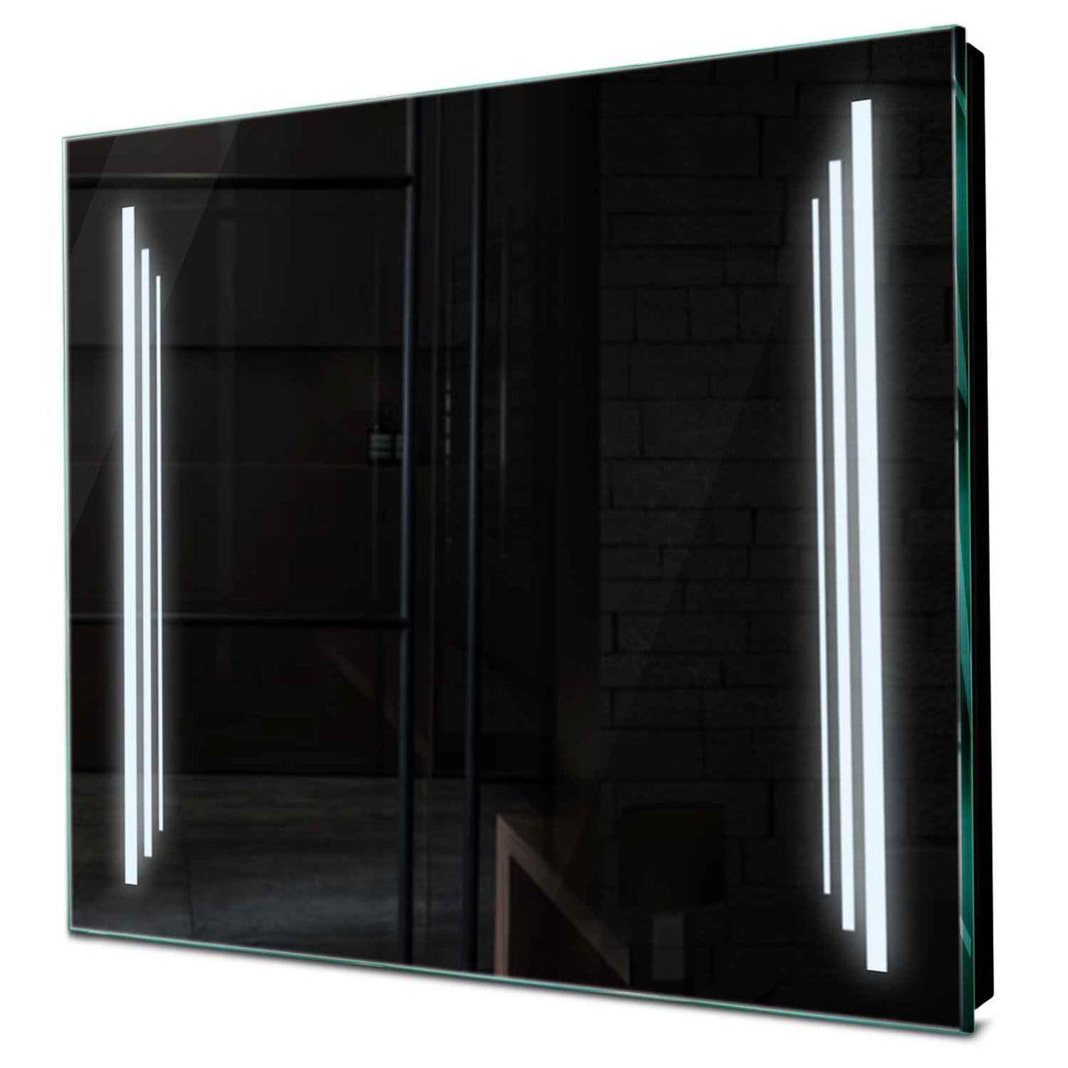 Specchio LED Quadrato | Controllo tramite interruttore a muro | Luce bianca fredda - Reyze Serie Salono Modello 8