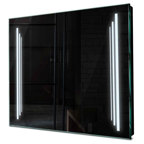 Specchio LED Quadrato | Controllo tramite interruttore a muro | Luce bianca fredda - Reyze Serie Salono Modello 8