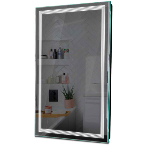 Specchio LED Verticale | Controllo tramite interruttore a muro | Luce bianca fredda - Reyze Serie Minimal Modello 1